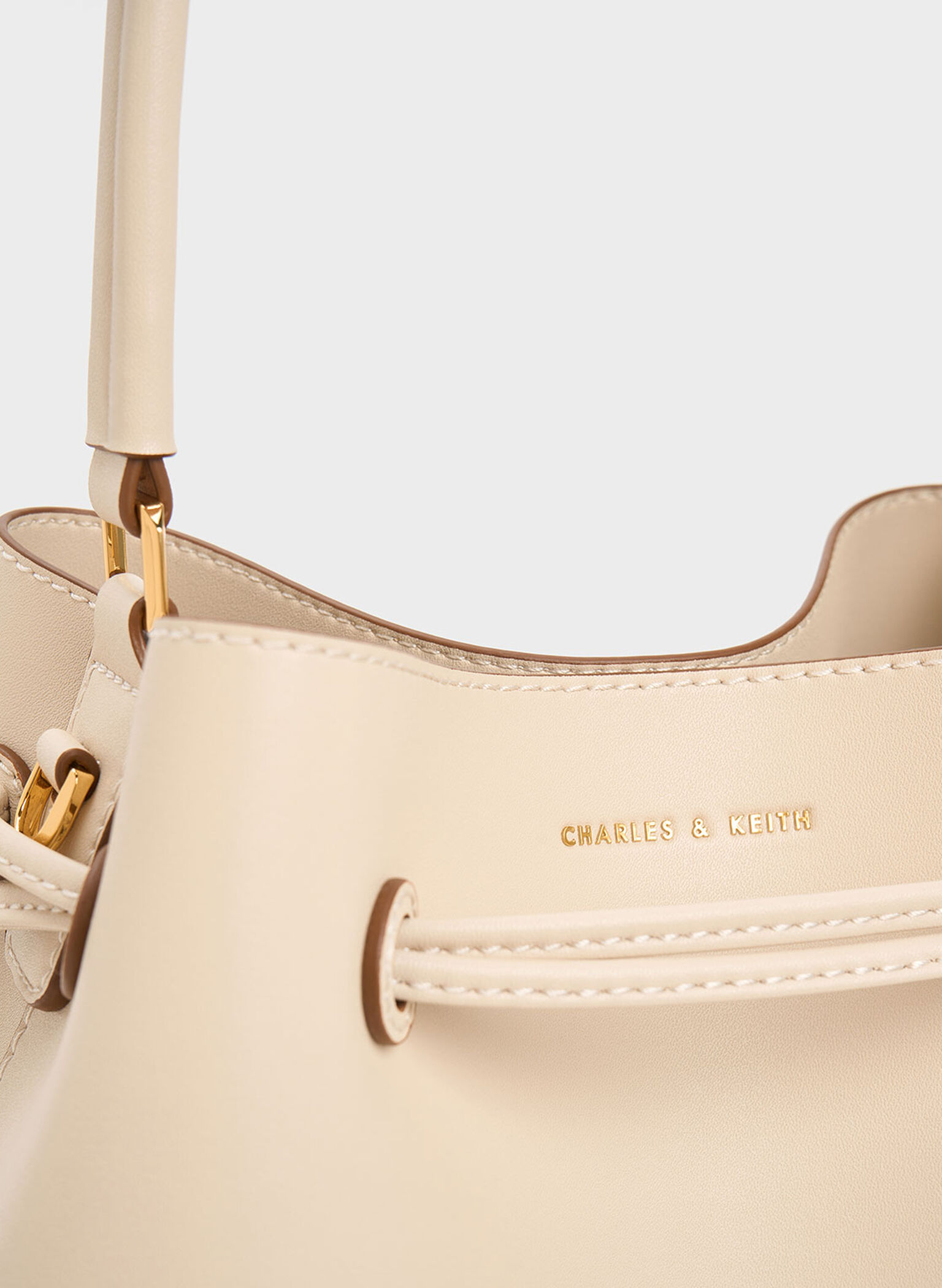 Bellamy Drawstring Hobo Bag, Beige, hi-res