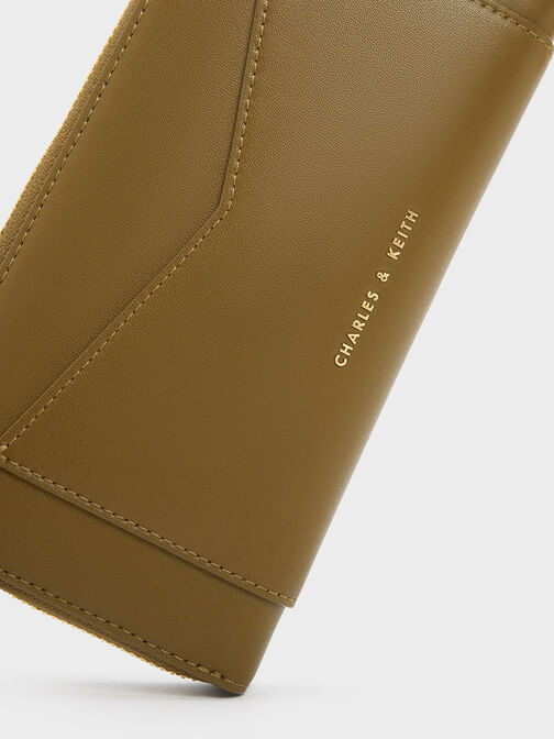 Gaia Zip-Around Wallet, Khaki, hi-res
