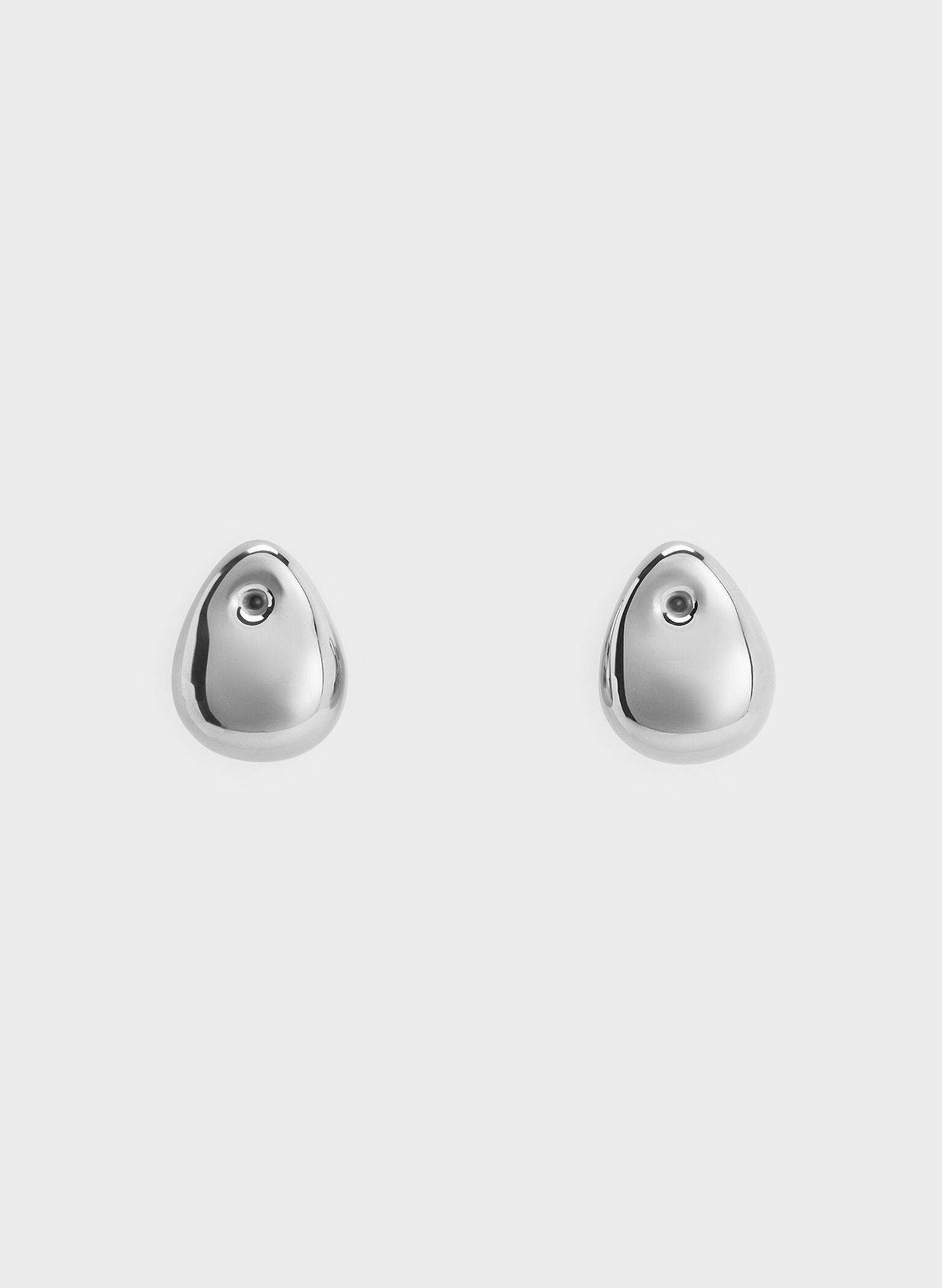 Eimear Teardrop Stud Earrings, Silver, hi-res