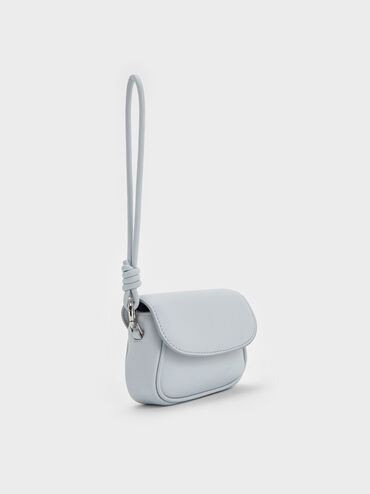 Sammie Knotted-Strap Wristlet, Sea Salt Blue, hi-res