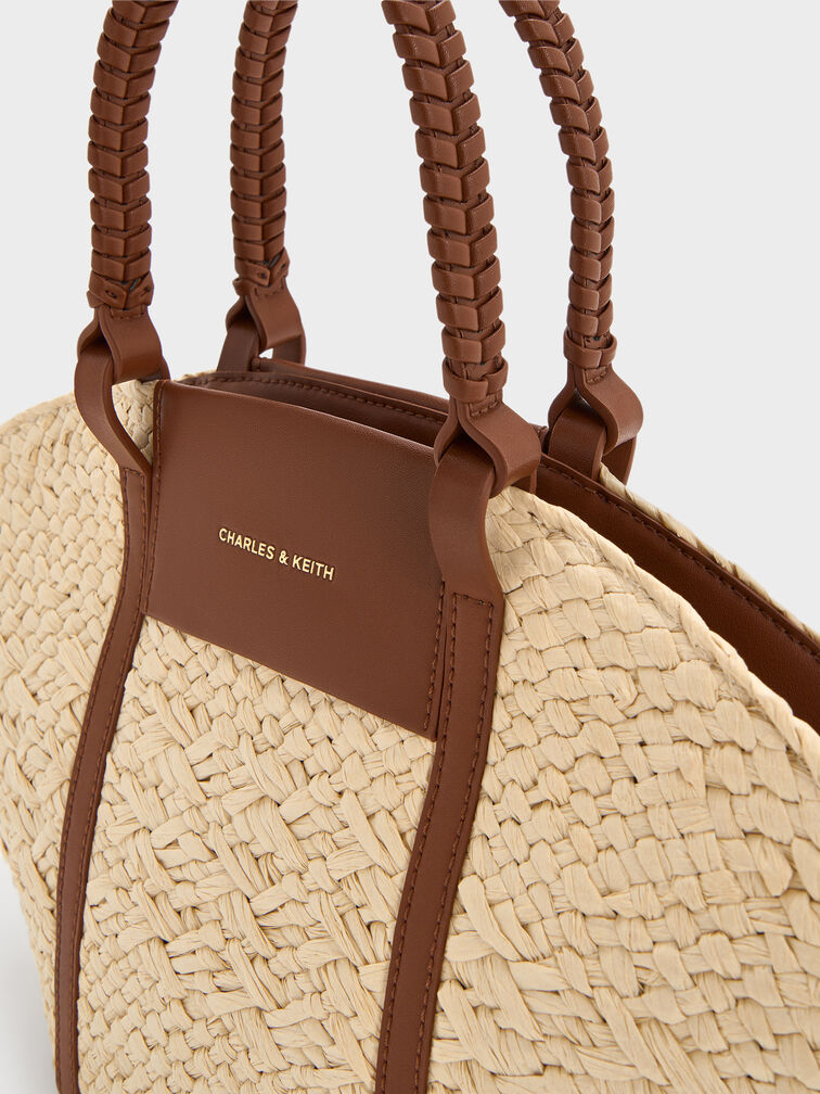 Shalia Raffia Basket Bag, Natural Raffia, hi-res