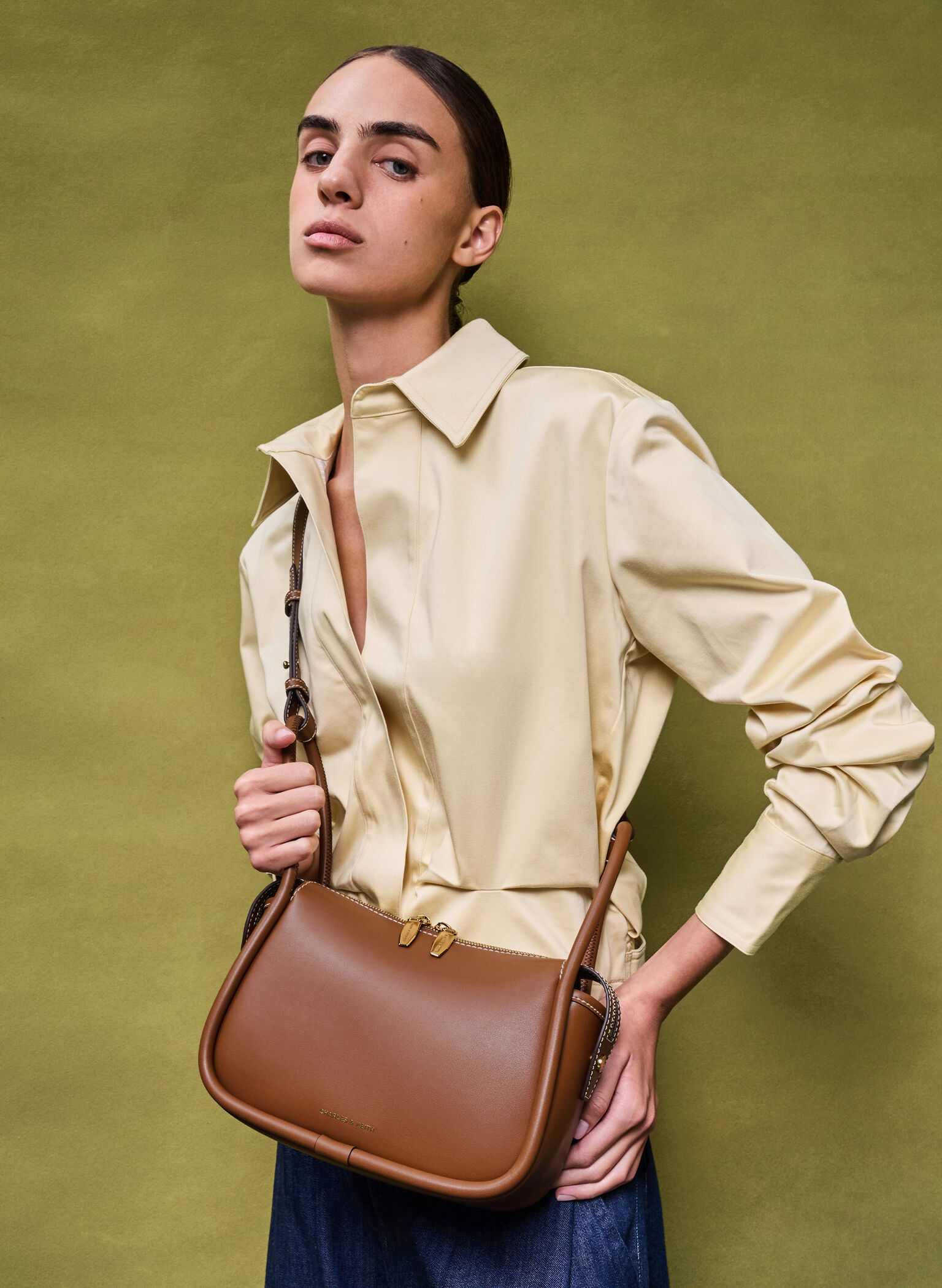 Lyla Shoulder Bag, Chocolate, hi-res