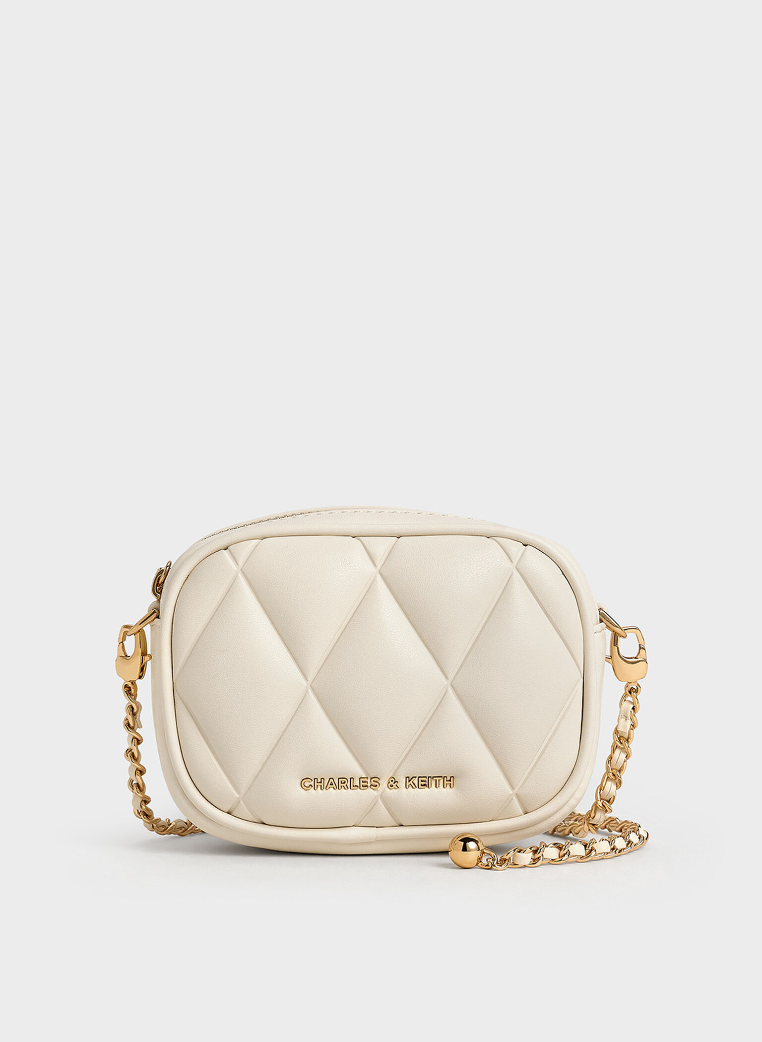 Arwen Quilted Mini Bag, Cream, hi-res