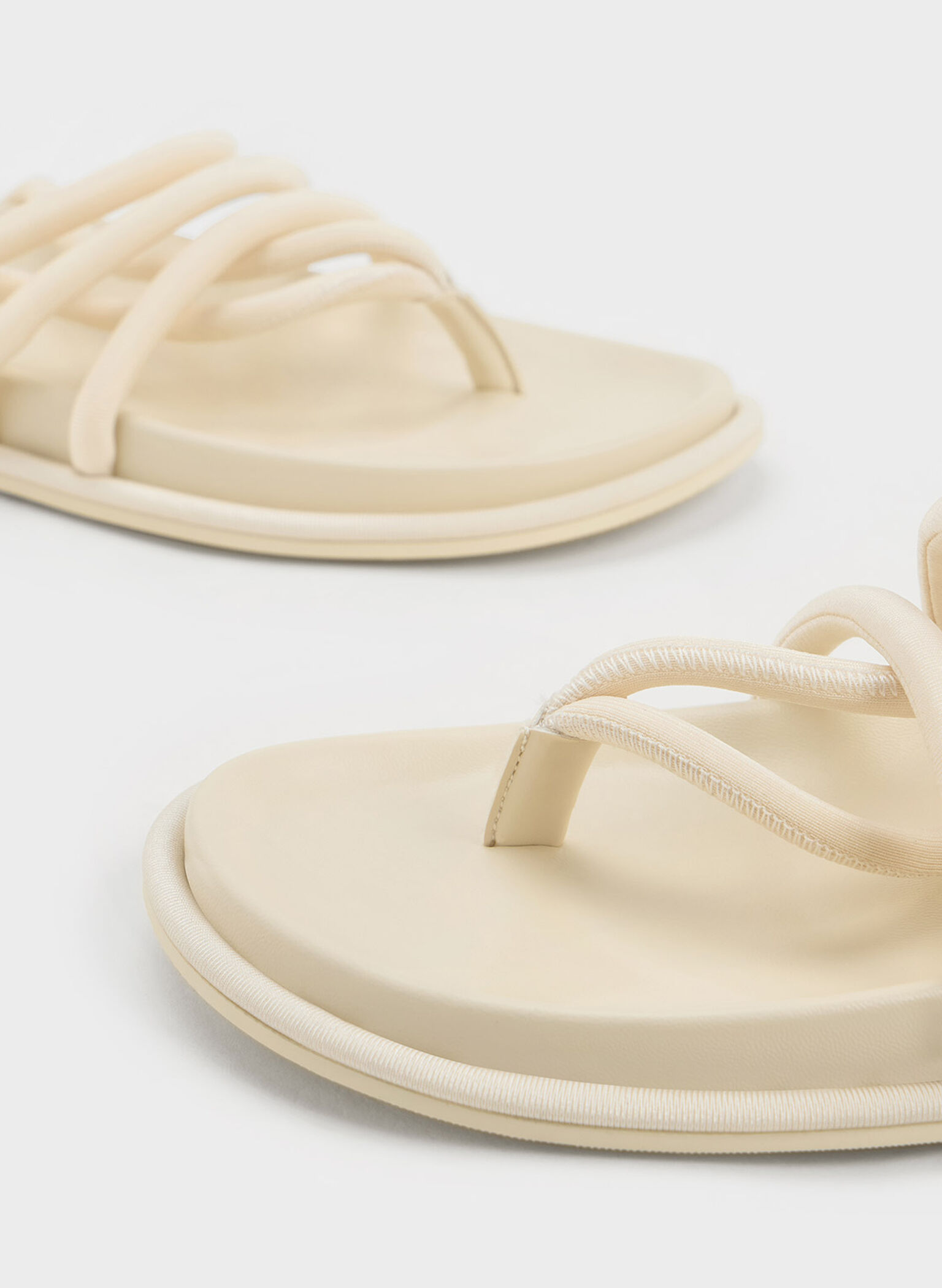 Toni Tubular Tie-Around Sandals, Chalk, hi-res