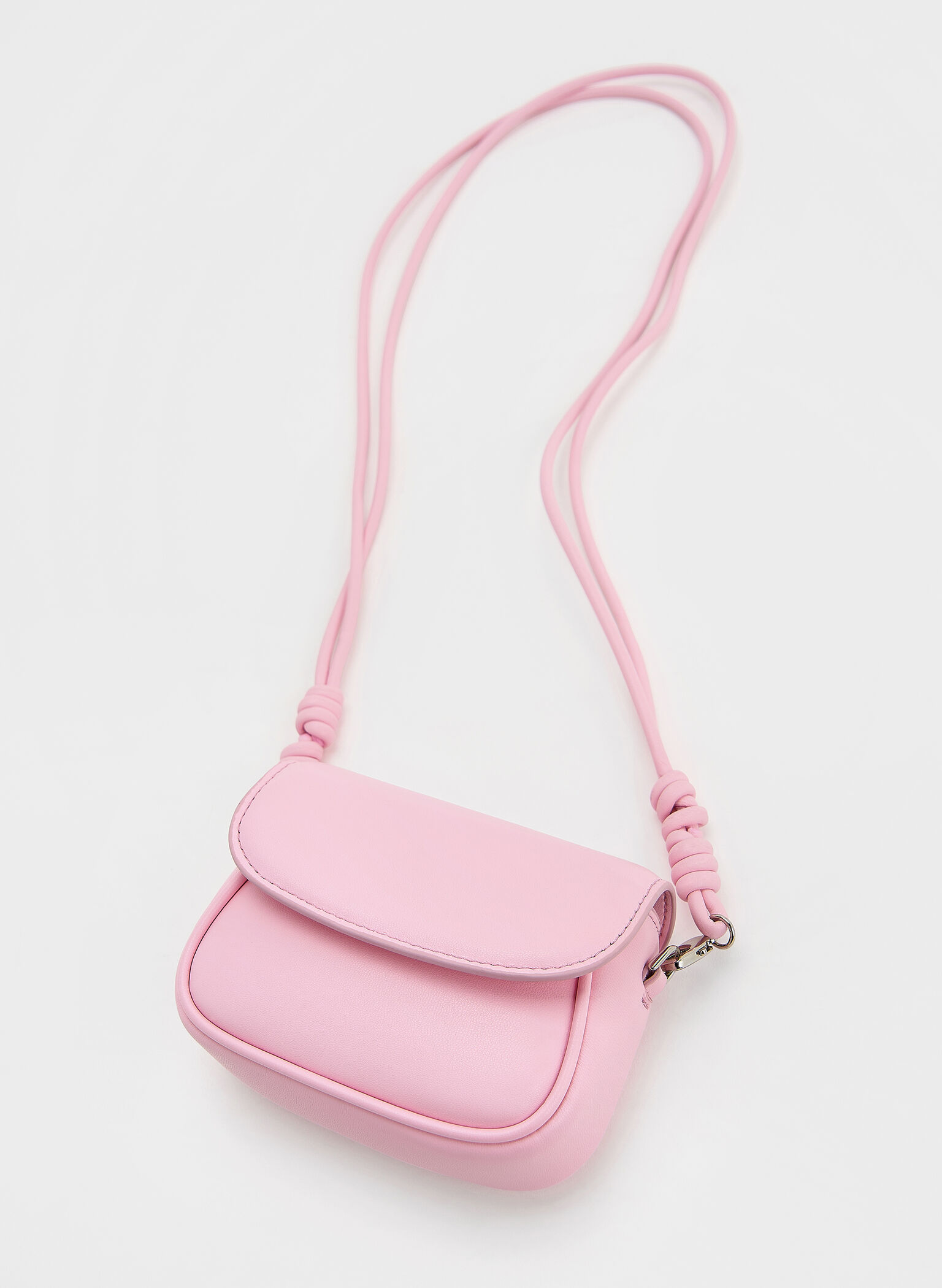 Sammie Knotted-Strap Wristlet, Bubble Gum Pink, hi-res