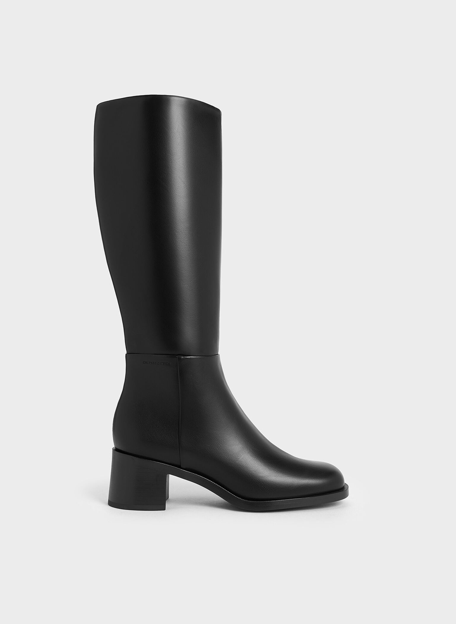 Louise Block-Heel Knee-High Boots, Black, hi-res