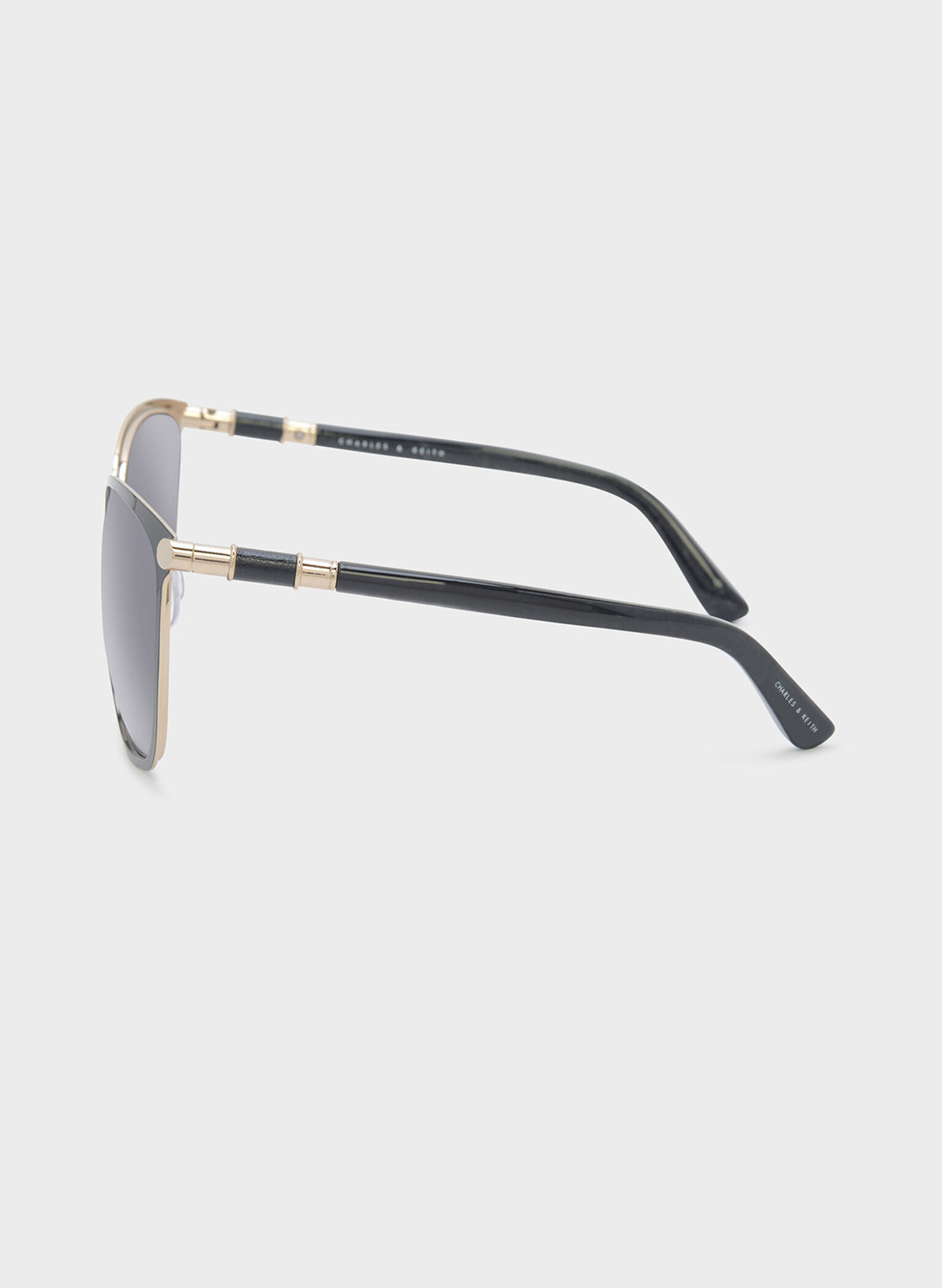Oversized Square Sunglasses, Black, hi-res
