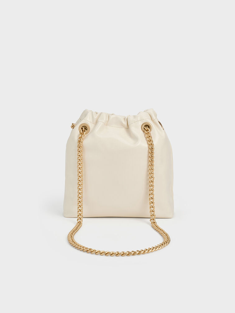 Caia Chain-Handle Tote Bag, Cream, hi-res