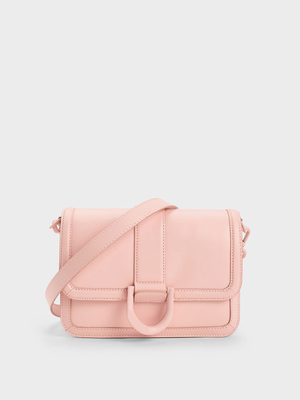 Charles and keith outlet light pink bag