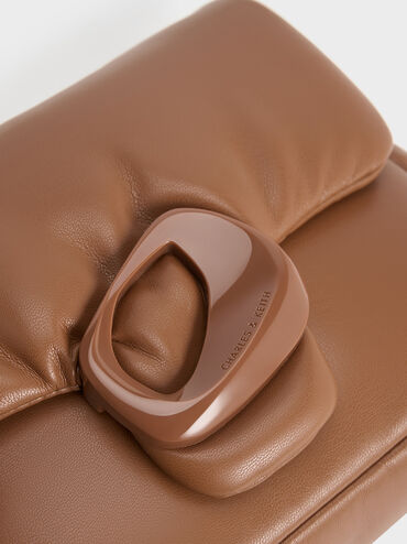 Moore Padded Shoulder Bag, Tan, hi-res