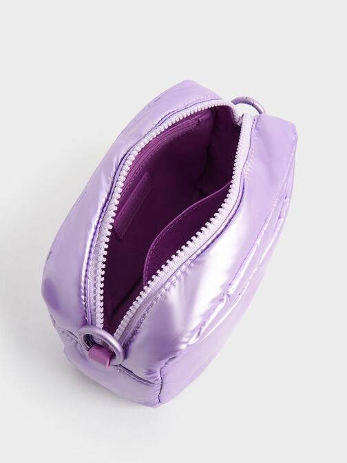 Sianna Nylon Boxy Bag, Violet, hi-res