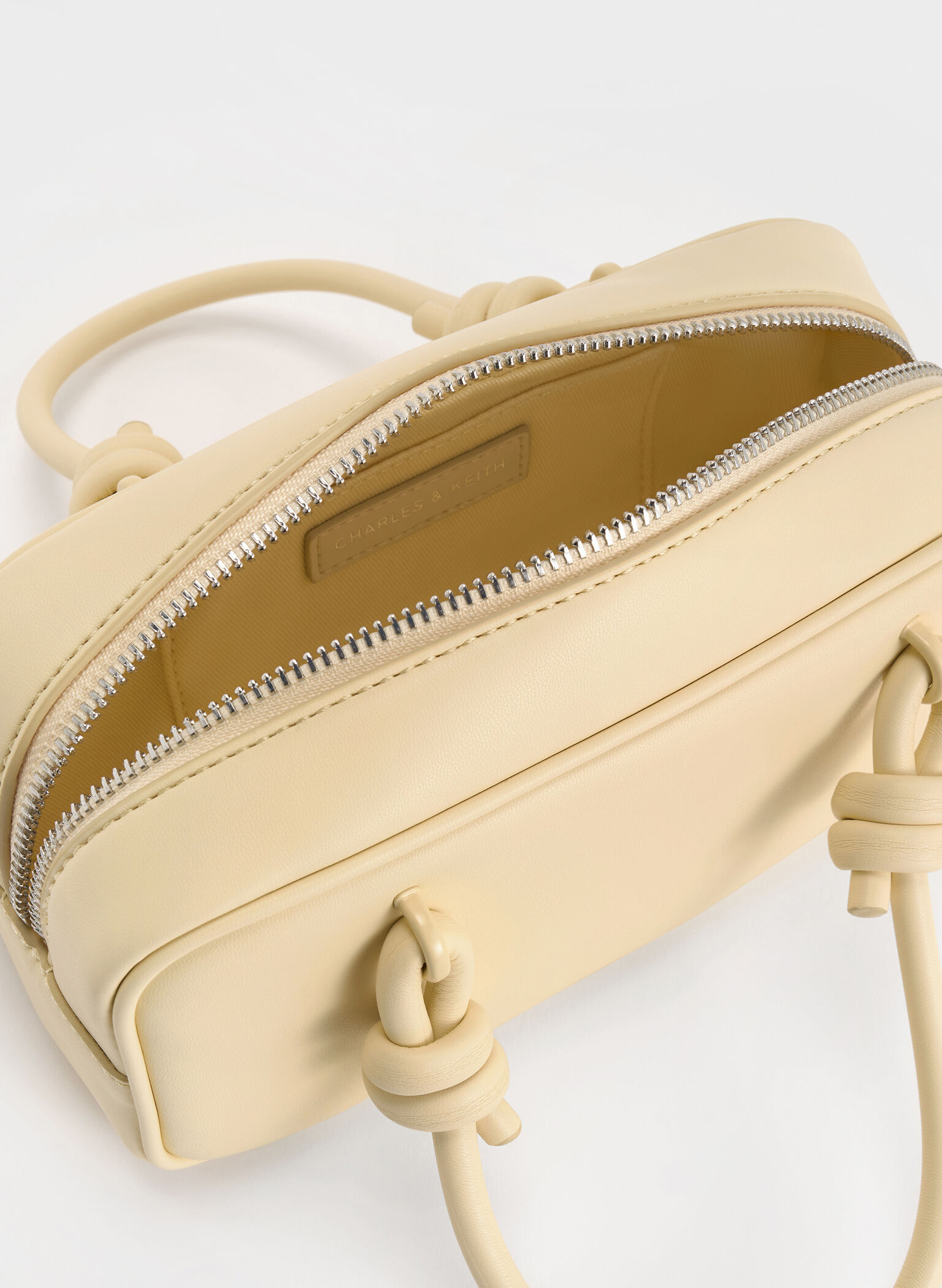 Sammie Knotted-Handle Elongated Bag, Butter Yellow, hi-res