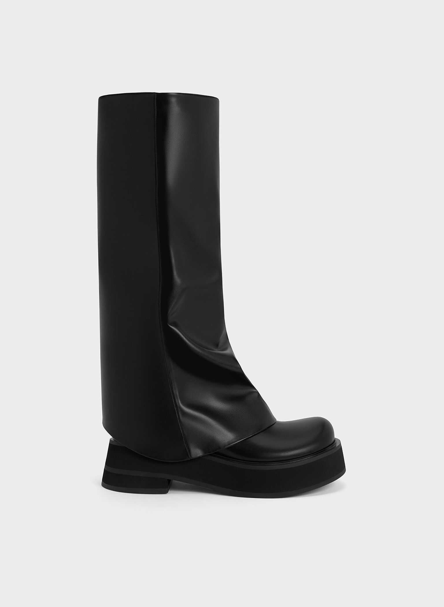 Cove Platform Knee-High Boots, Black, hi-res