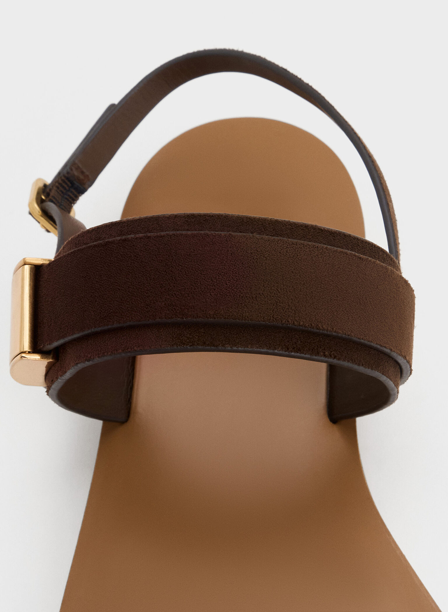 Yvette Double-Strap Sandals, Dark Brown, hi-res