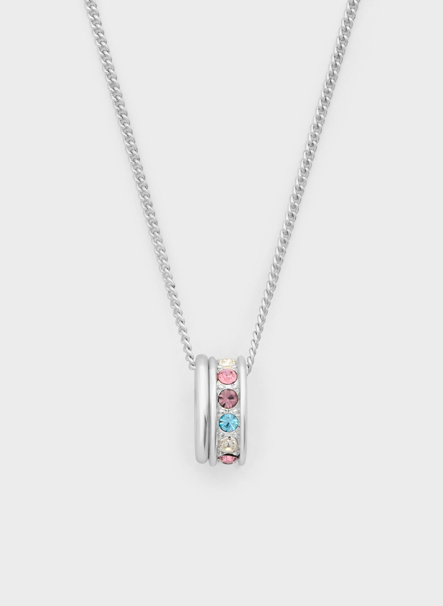 Maeve Crystal-Embellished Necklace, Silver, hi-res