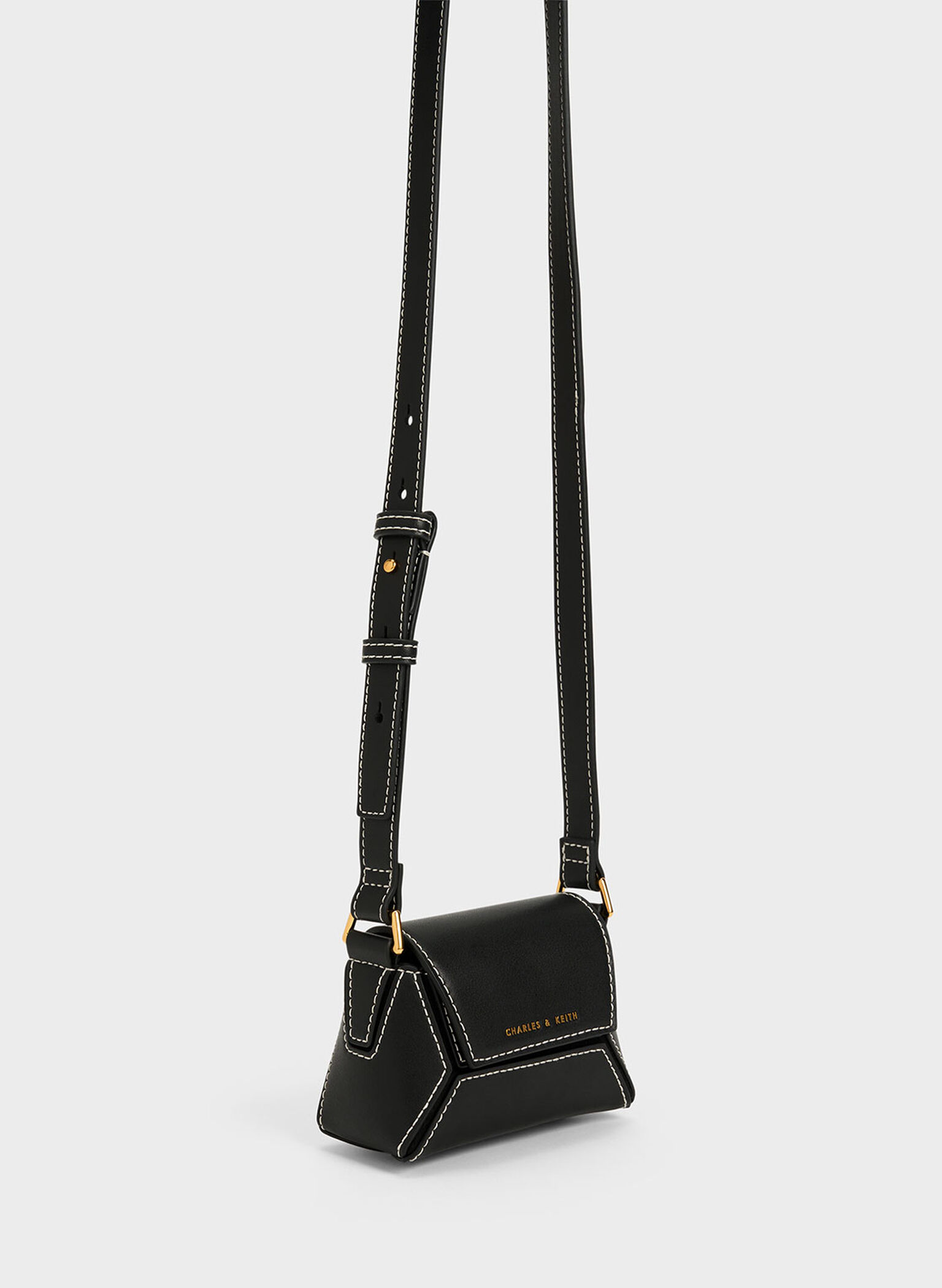 Nasrin Geometric Mini Bag, Black, hi-res