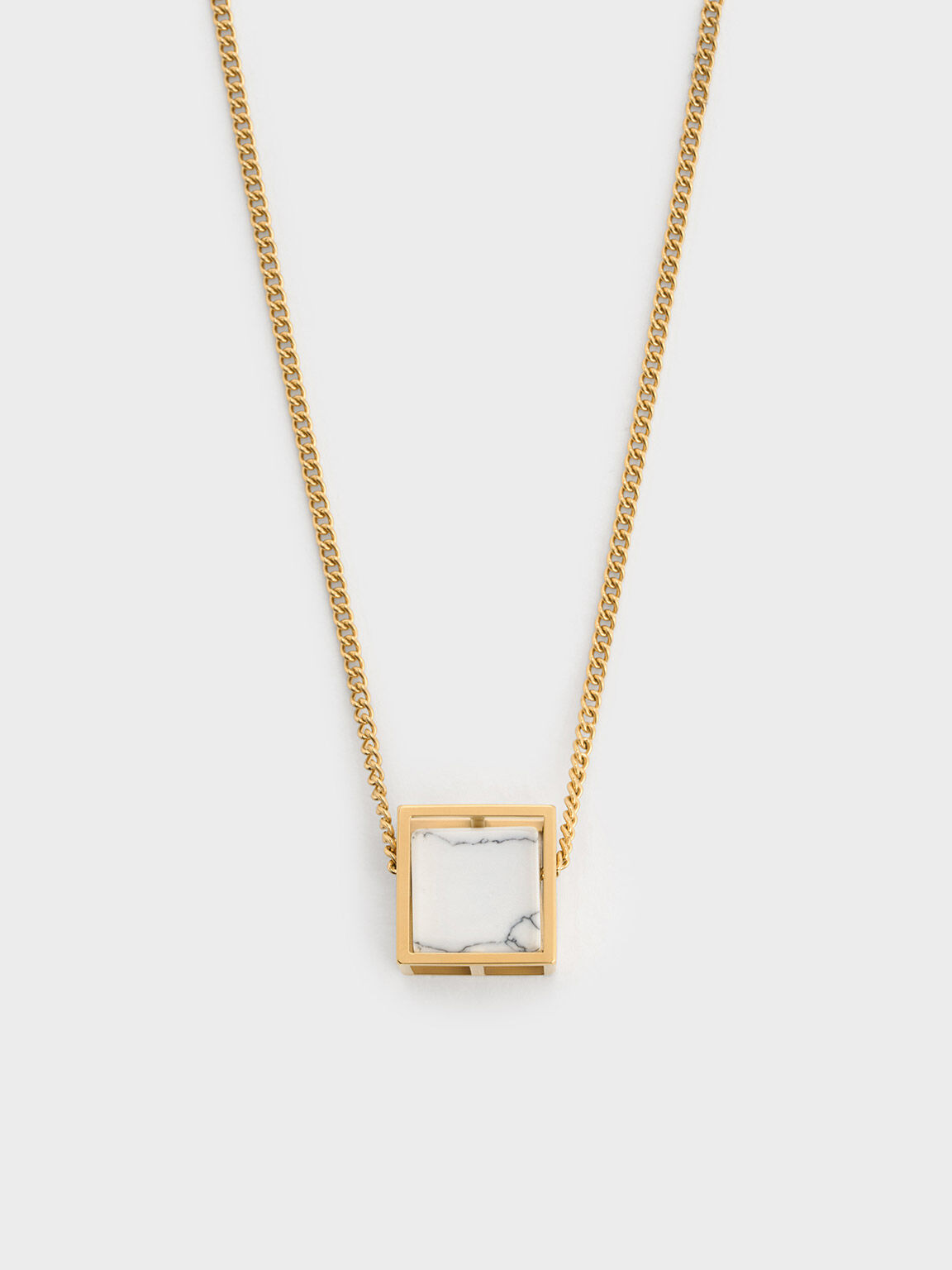 Square gold new arrivals locket