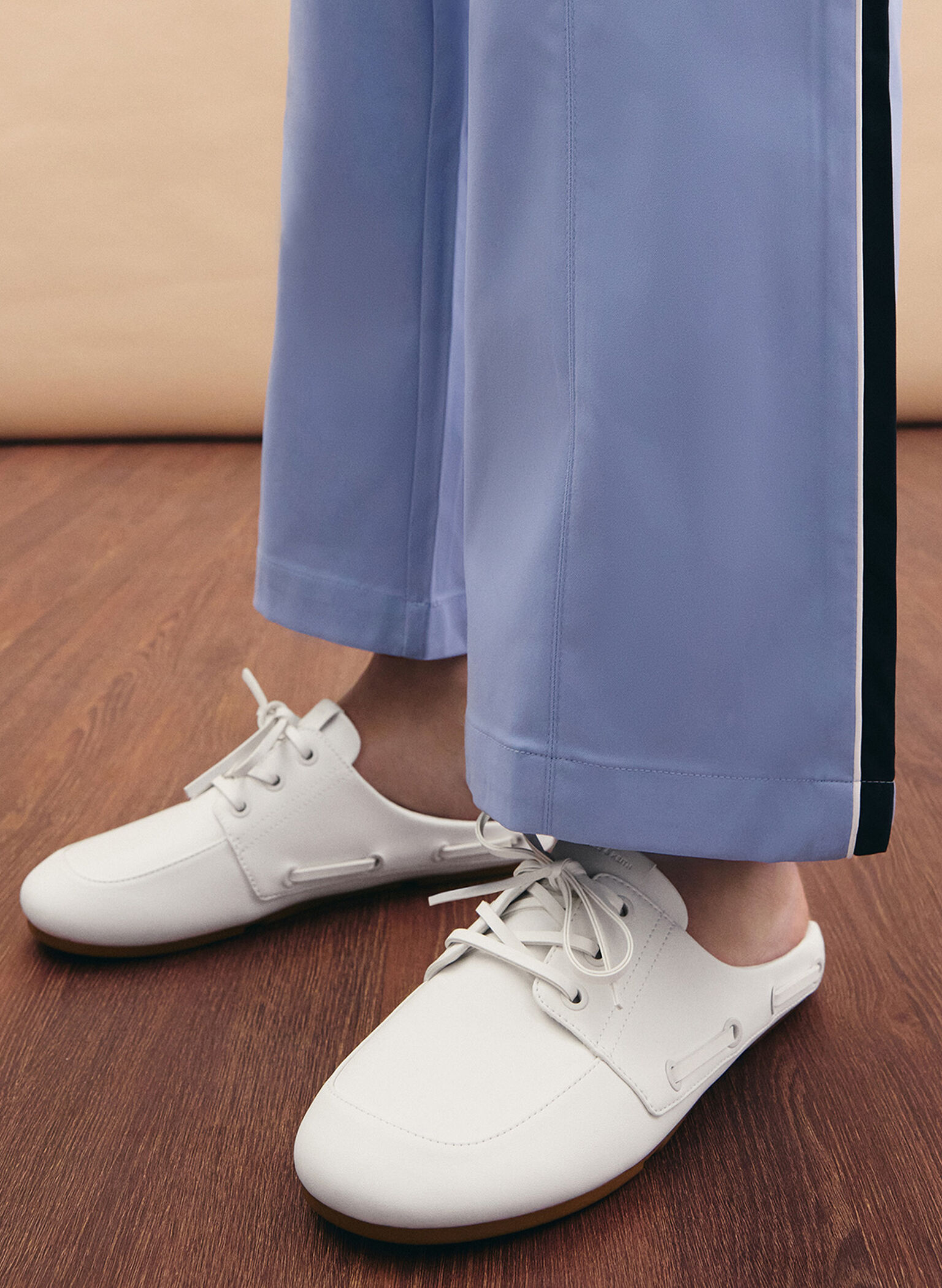 Slip-On Boat Shoes, White, hi-res