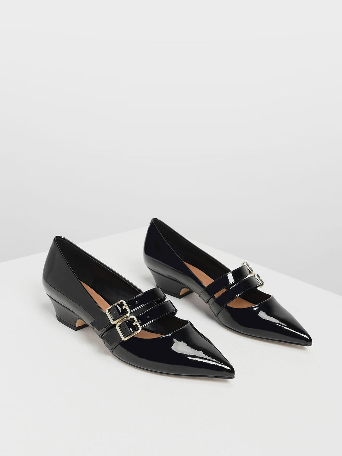 jeffrey campbell double strap mary jane platform pump