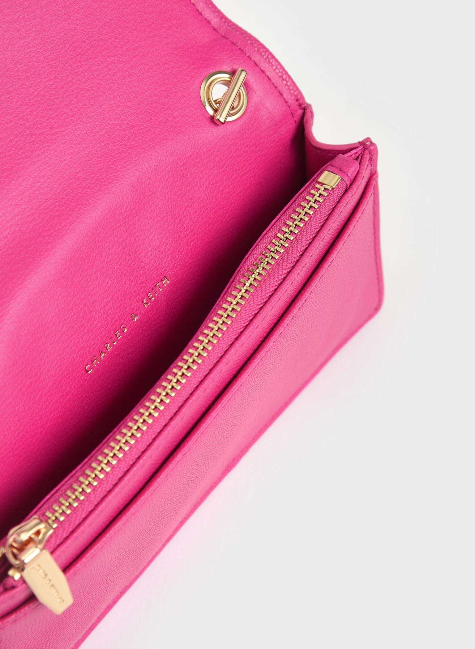 Quilted Pouch, Fuchsia, hi-res