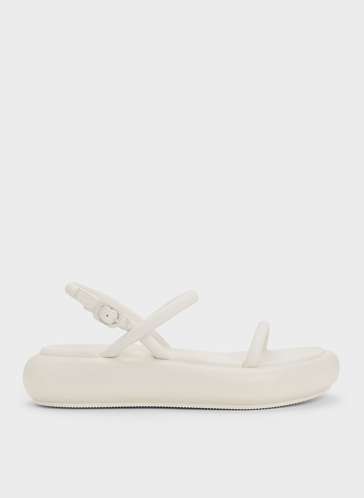 Keiko Padded Flatform Sandals, Chalk, hi-res