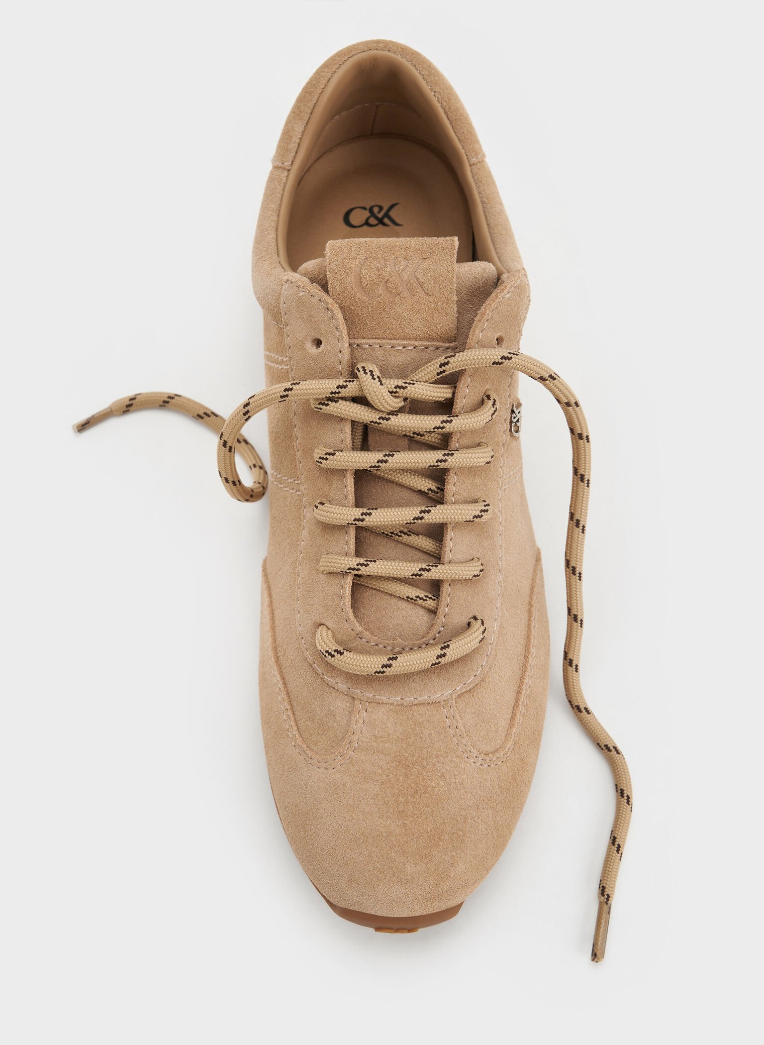 Jace Suede Sneakers, Beige, hi-res
