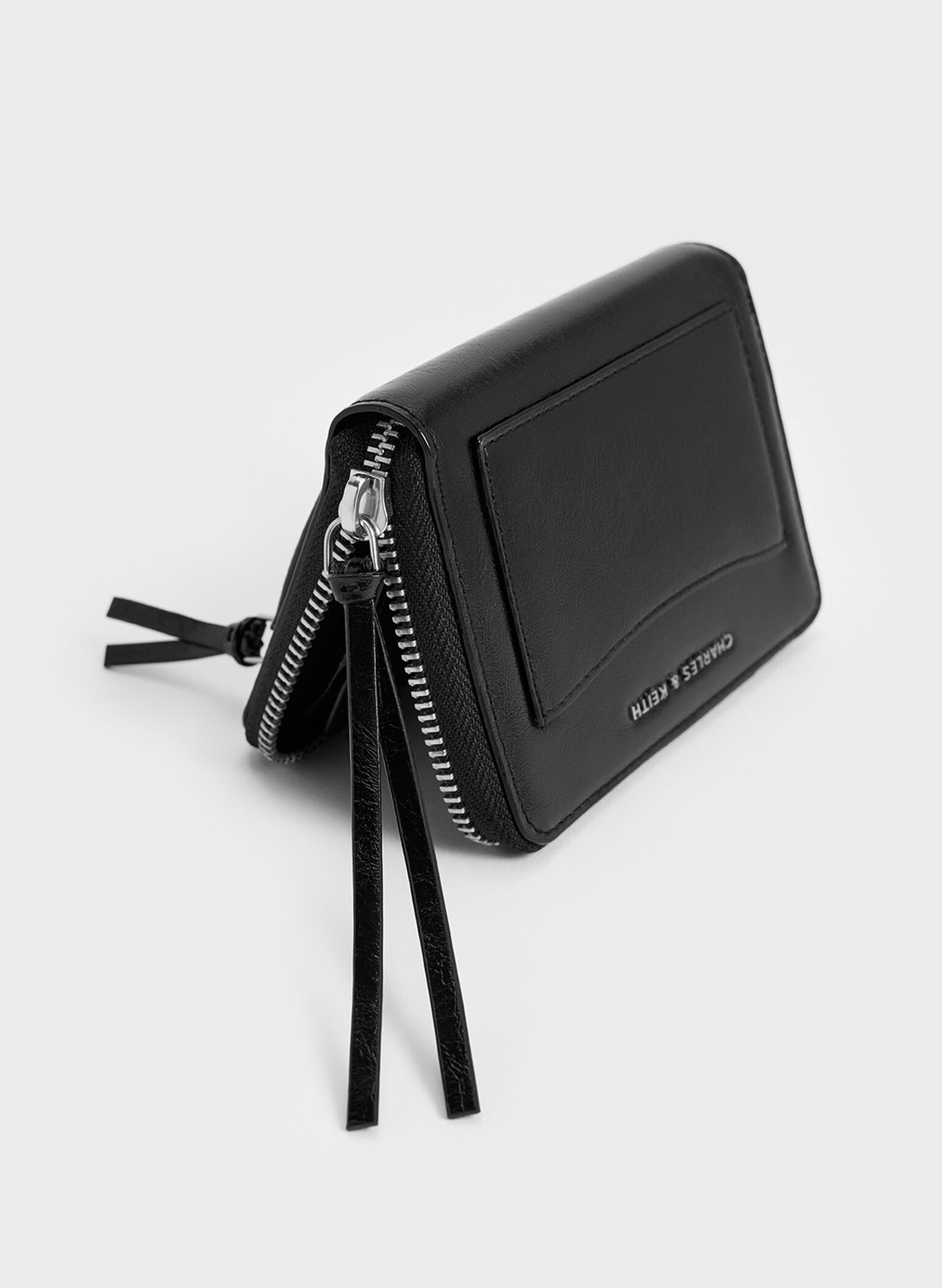 Xylia Zip-Around Wallet, Noir, hi-res