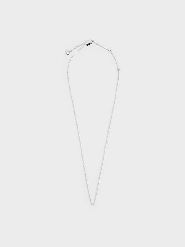 Princess Chain Necklace, Silver, hi-res