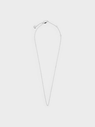 Princess Chain Necklace, Silver, hi-res