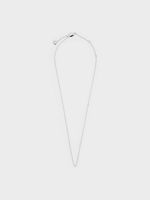 Princess Chain Necklace, Silver, hi-res