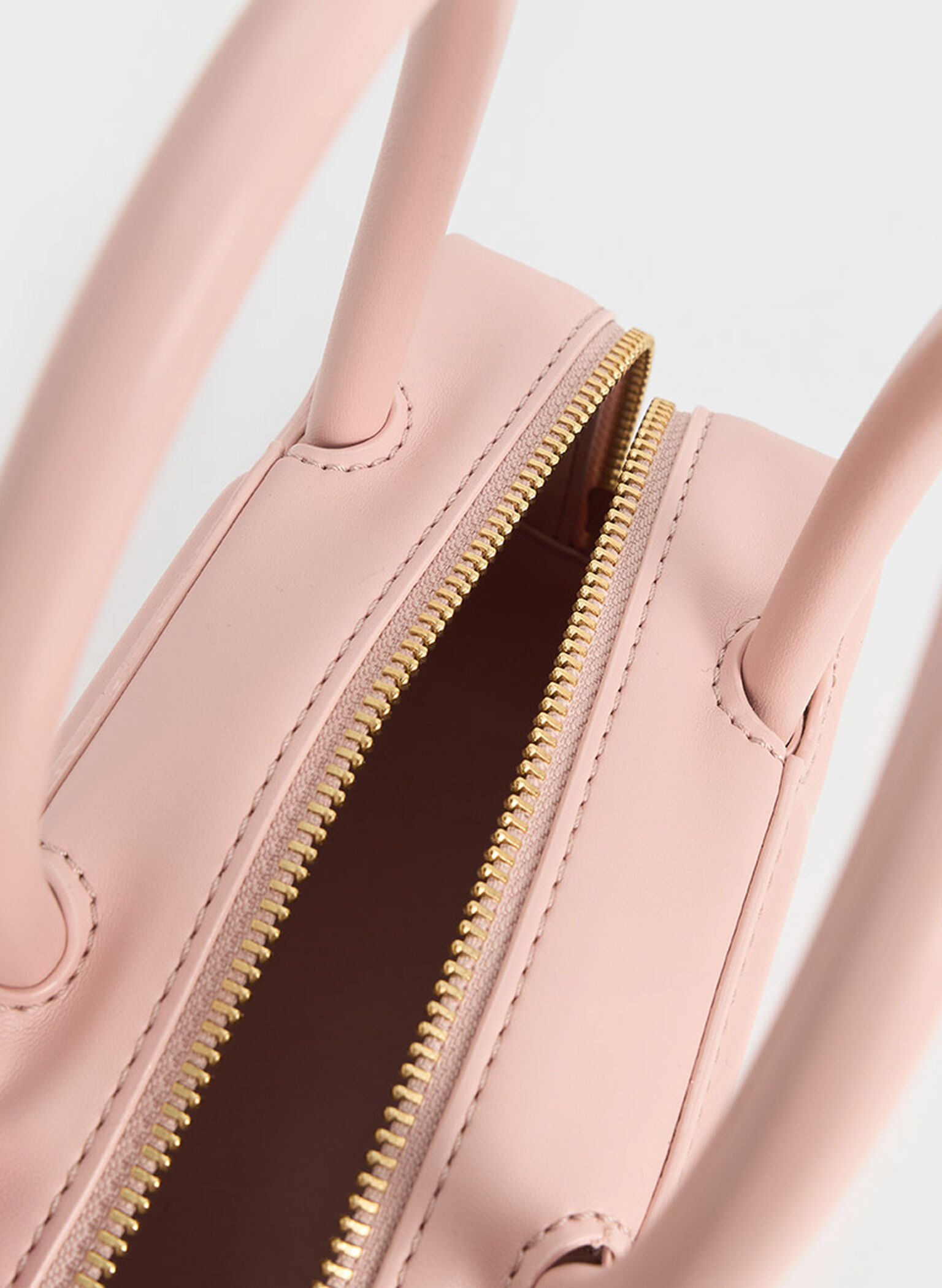 Perline Elongated Top Handle Bag, Pink, hi-res