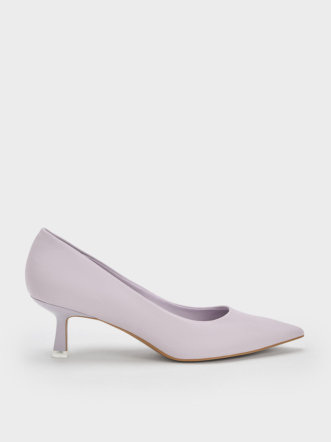 Emmy Spool Heel Pumps Lilac