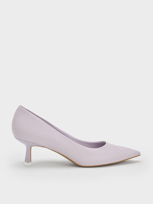 Emmy Spool Heel Pumps, Lilac, hi-res