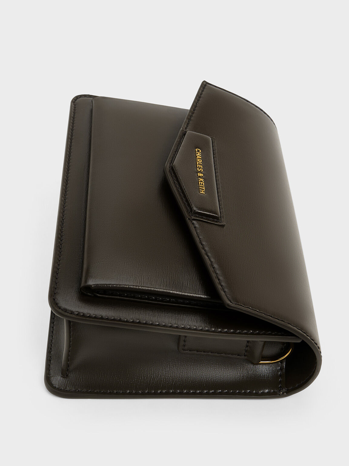 Dark Moss Adelie Envelope Crossbody Bag CHARLES KEITH UK