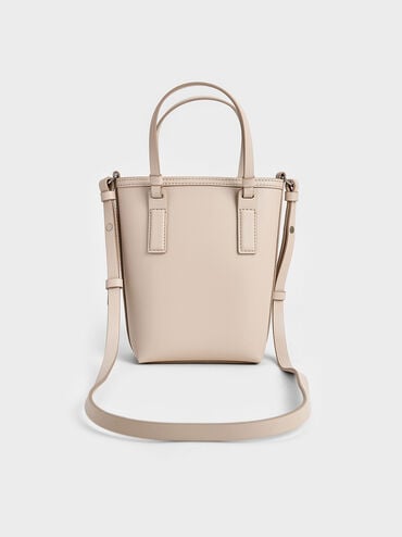 Noelle Elongated Tote, Ivory, hi-res