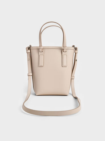 Noelle Elongated Tote, Ivory, hi-res