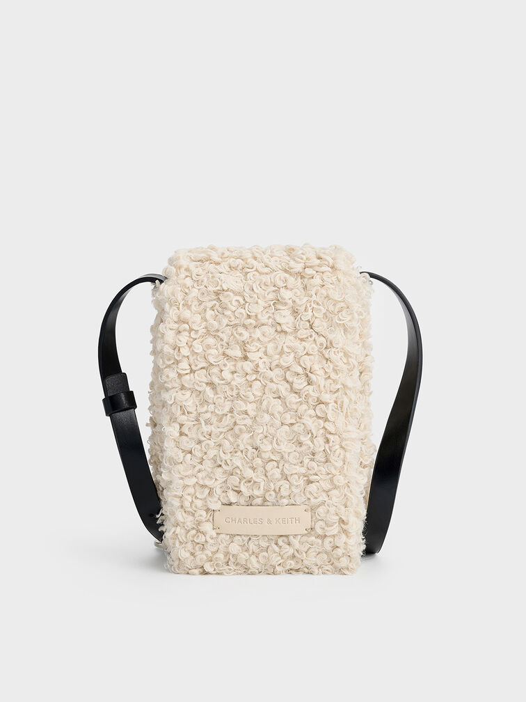 Furry Mini Bag, Chalk, hi-res