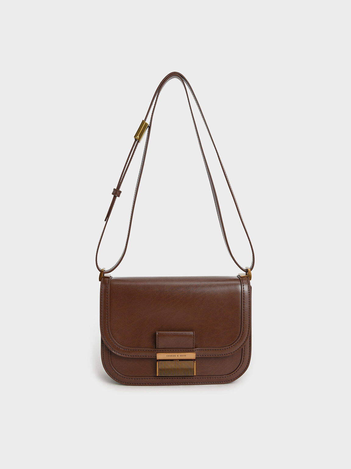 Charles and keith 2024 maroon bag