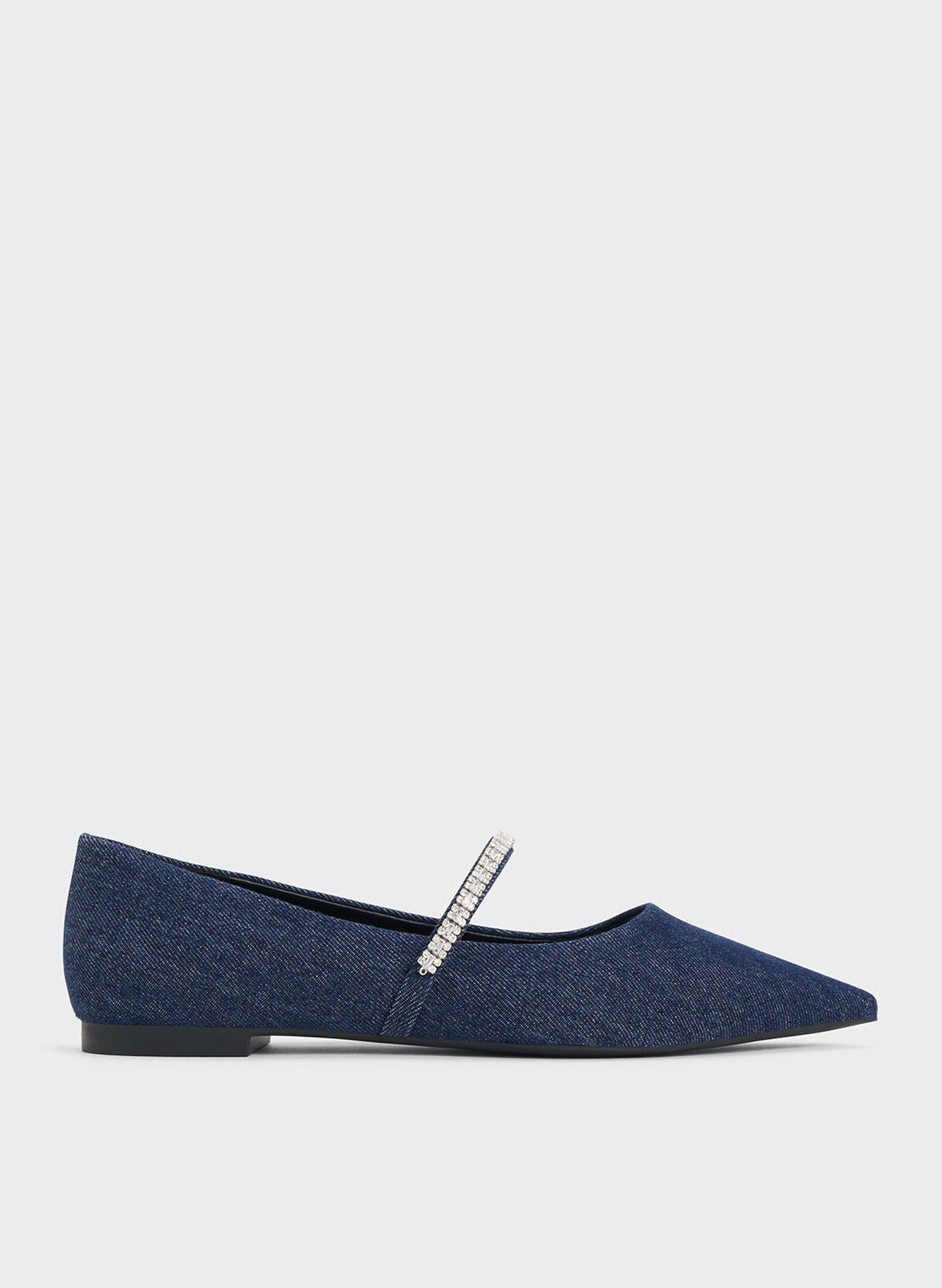 Ambrosia Gem-Embellished Flats, Blue, hi-res