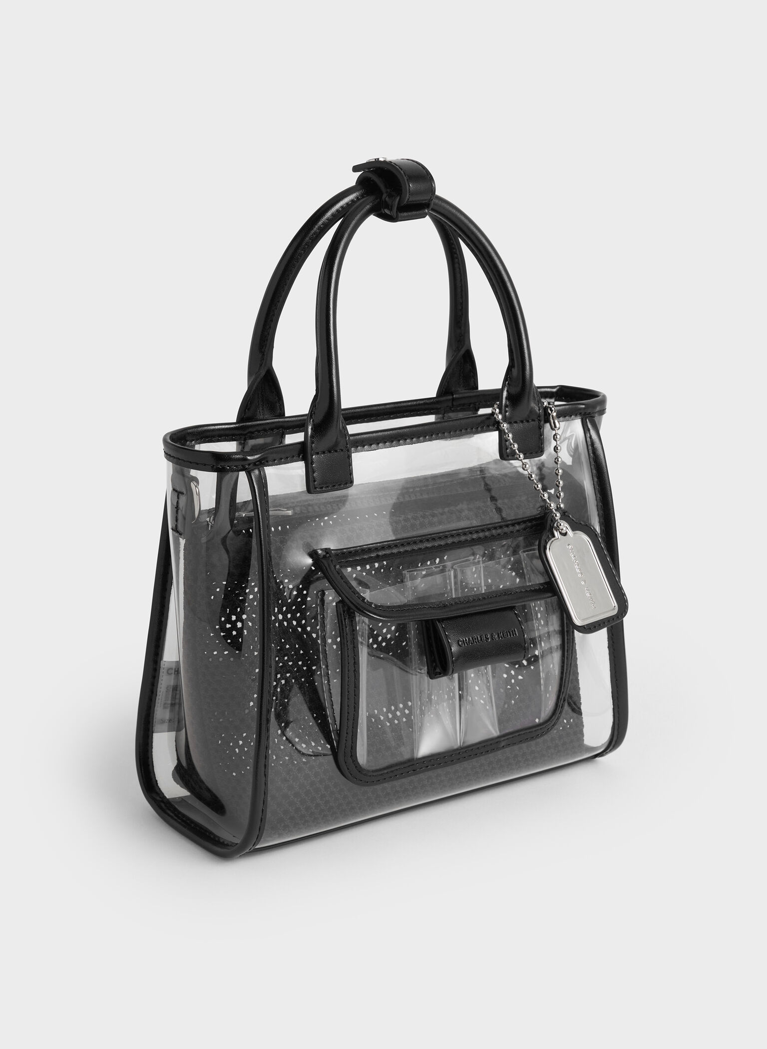 Noah See-Through Mesh Tote Bag, Clear, hi-res