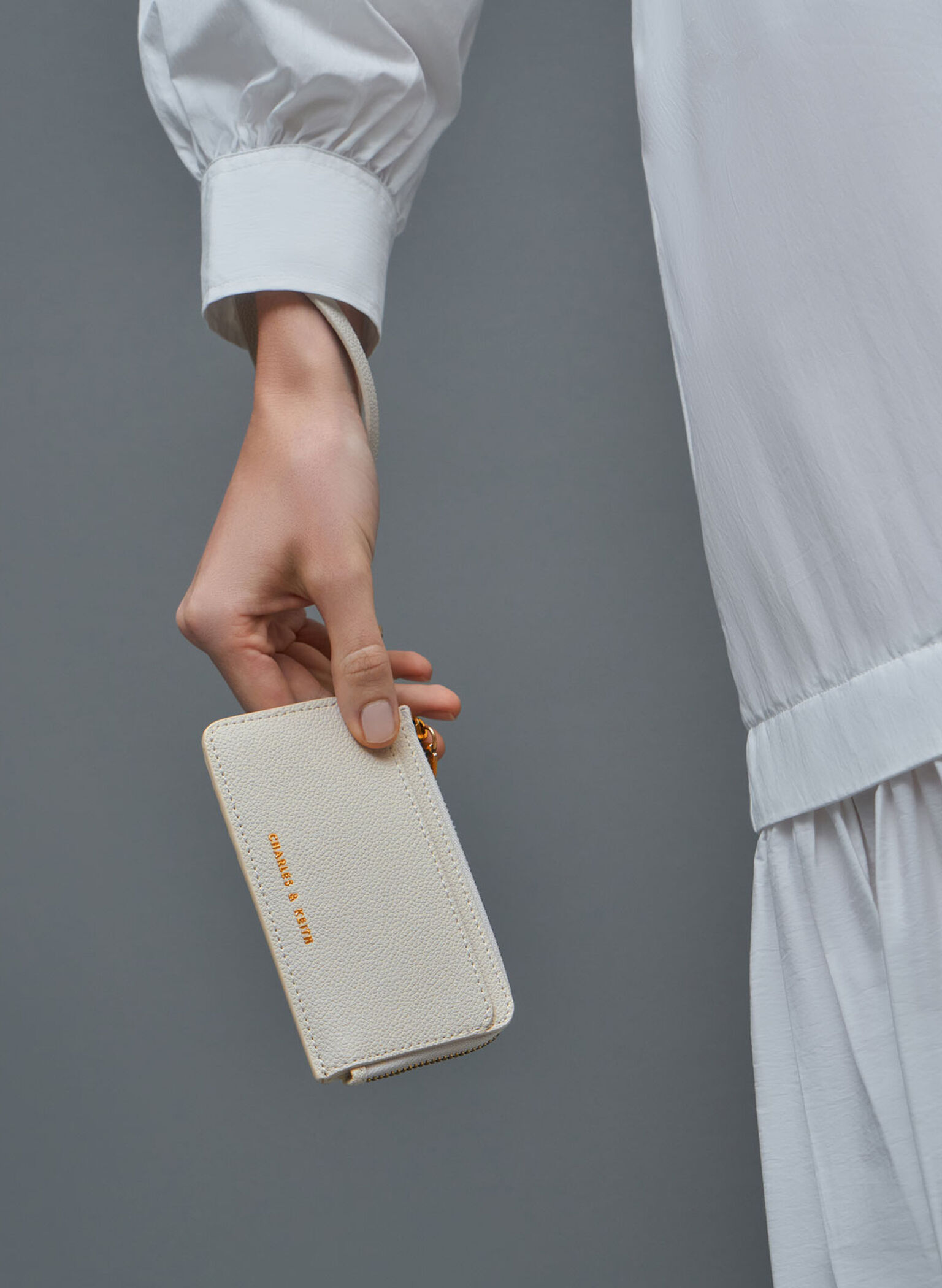 Dixie Multi-Slot Wristlet Card Holder, Cream, hi-res