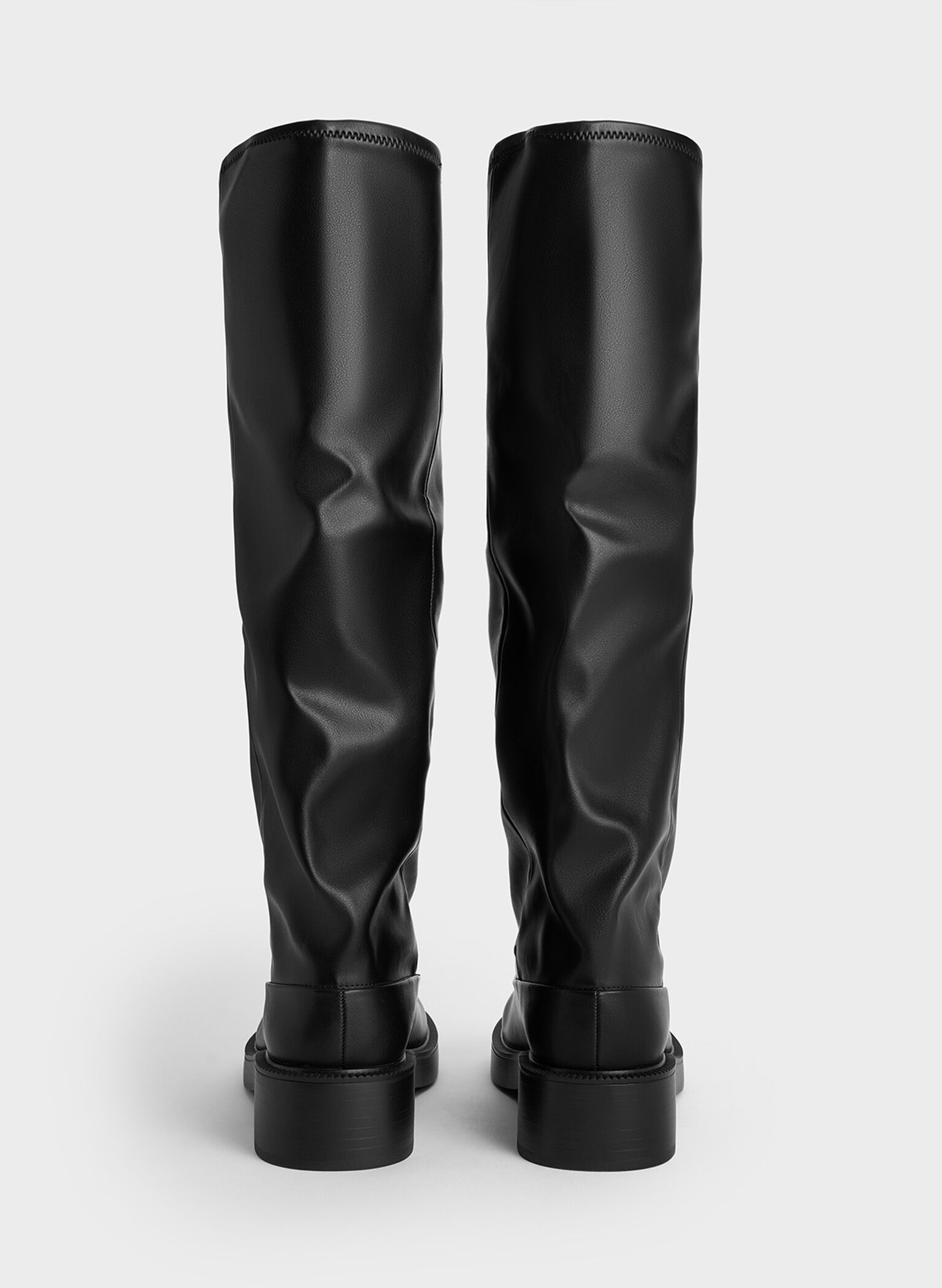 Jett Knee-High Boots, Black, hi-res