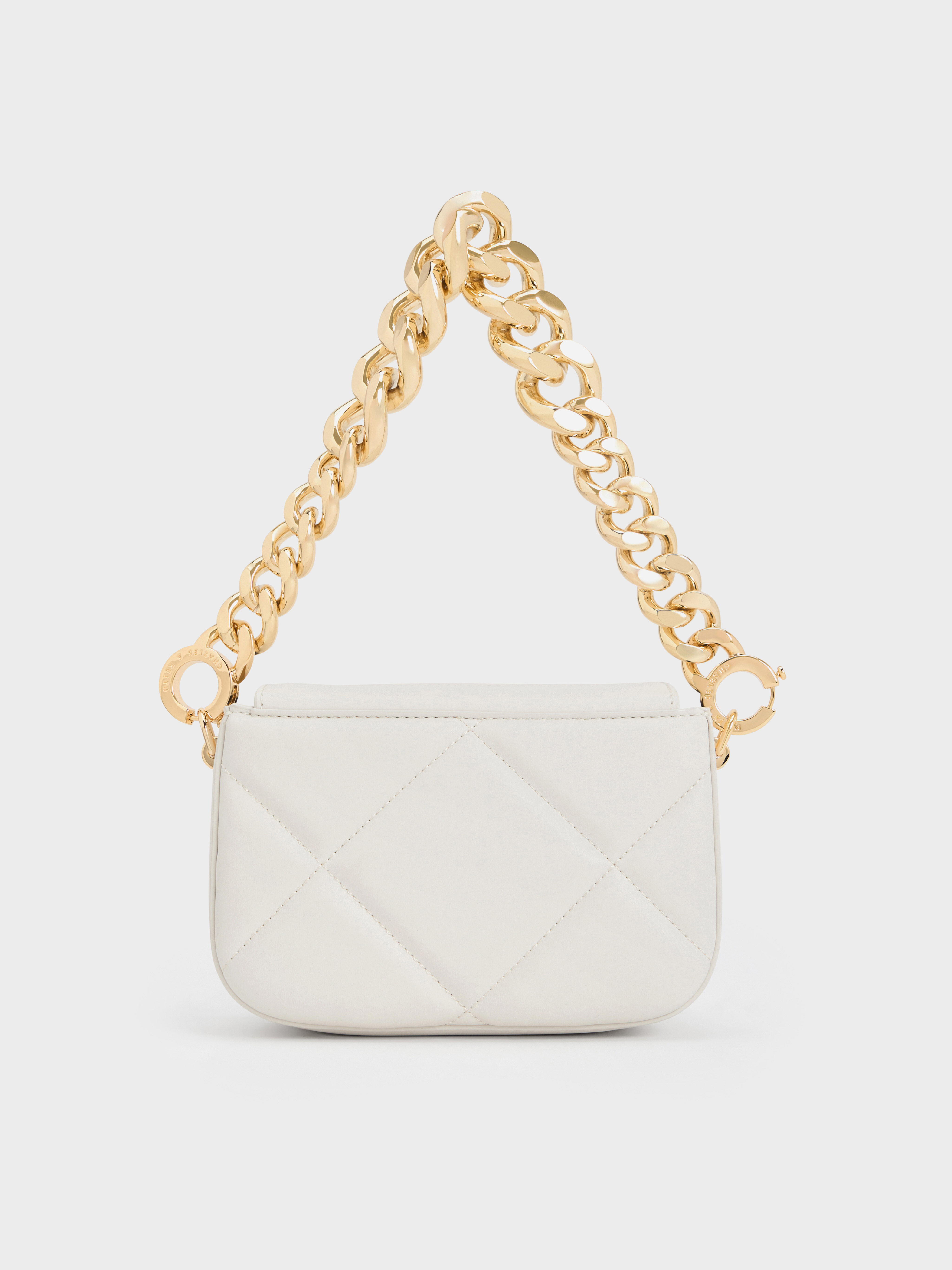 Charles and keith bag white store