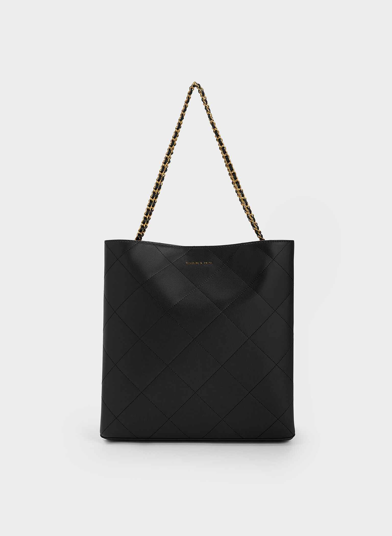 Leia Braided Handle Tote Bag, Black, hi-res