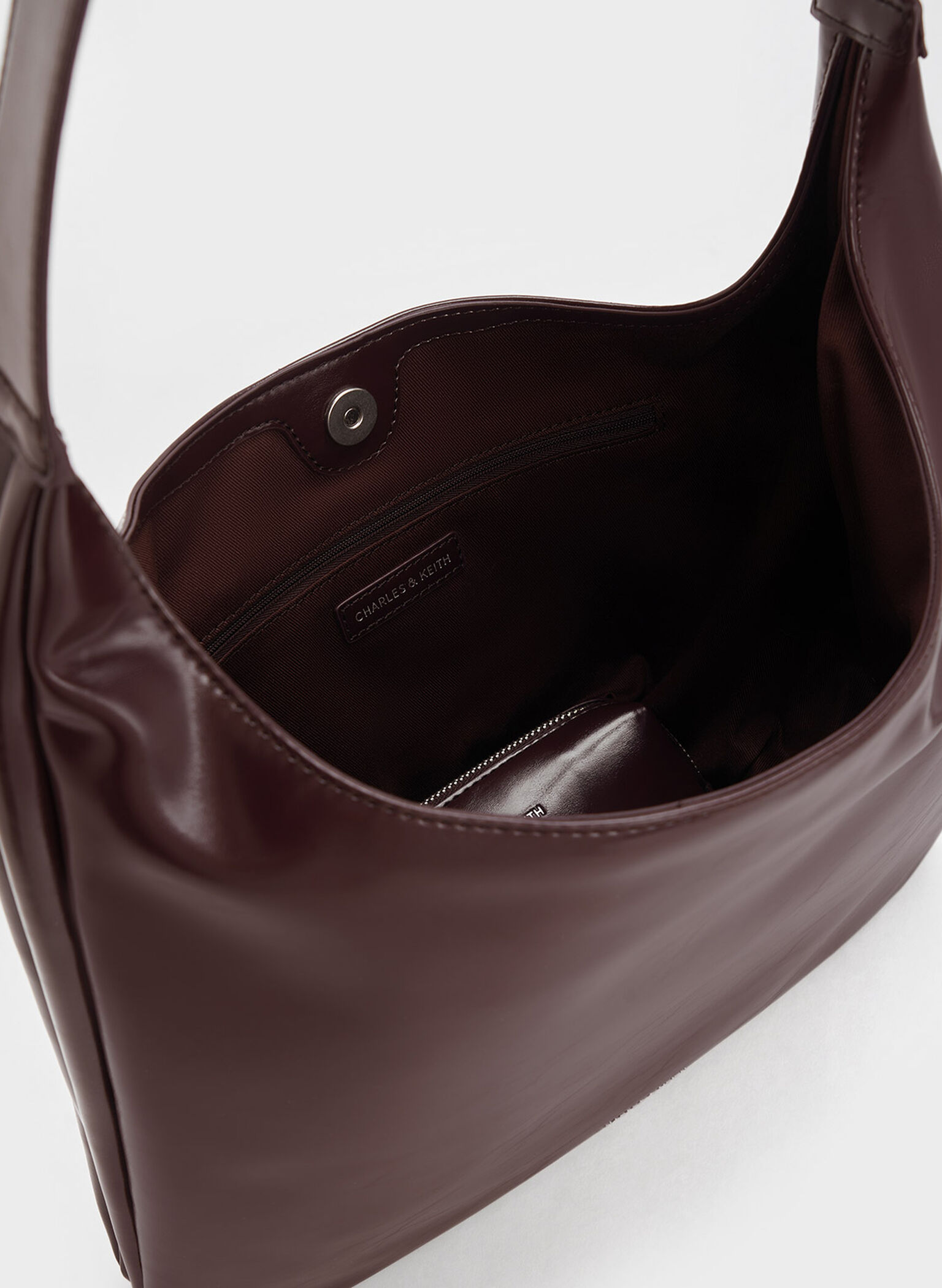 Lumen Slouchy Hobo Bag, Plum, hi-res