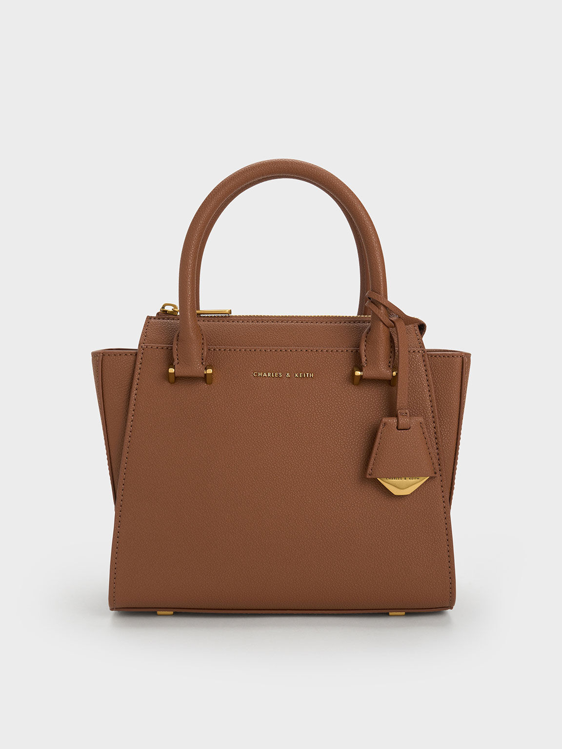 Harper Trapeze Tote Bag Chocolate