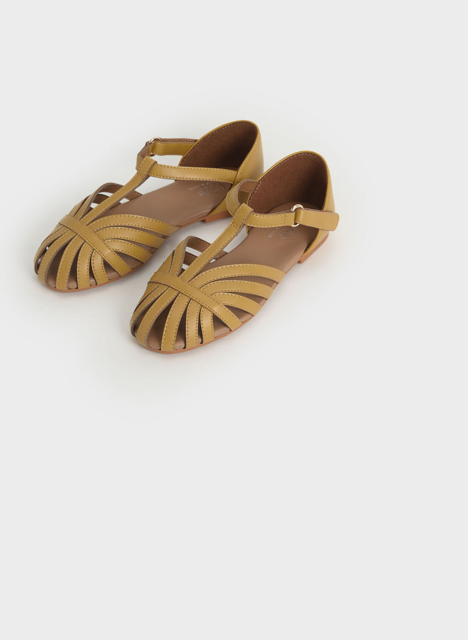 Girls' T-Bar Mary Janes, Mustard, hi-res