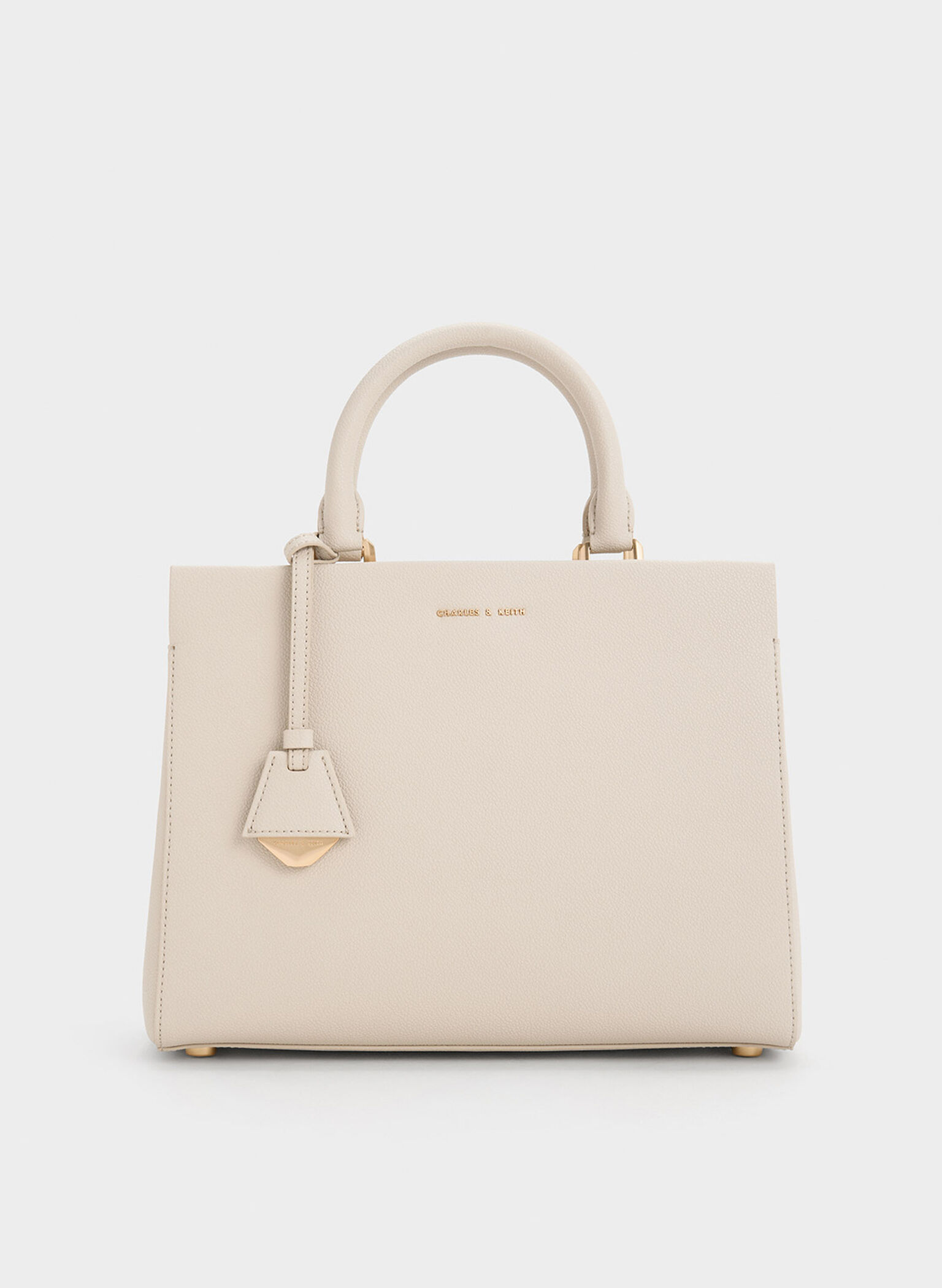 Mirabelle Structured Top Handle bag, Ivory, hi-res