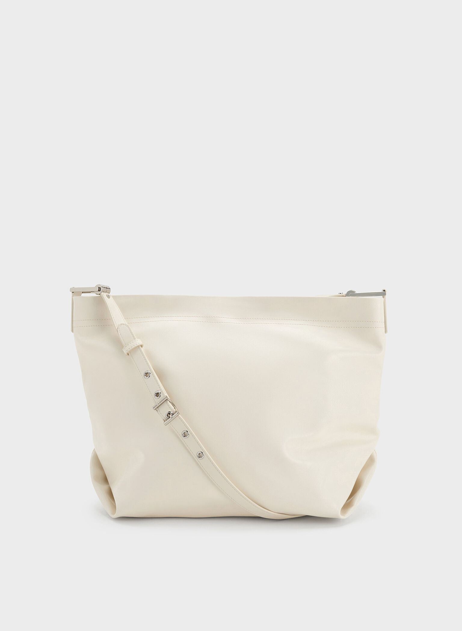 Sianna Slouchy Hobo Bag, Cream, hi-res