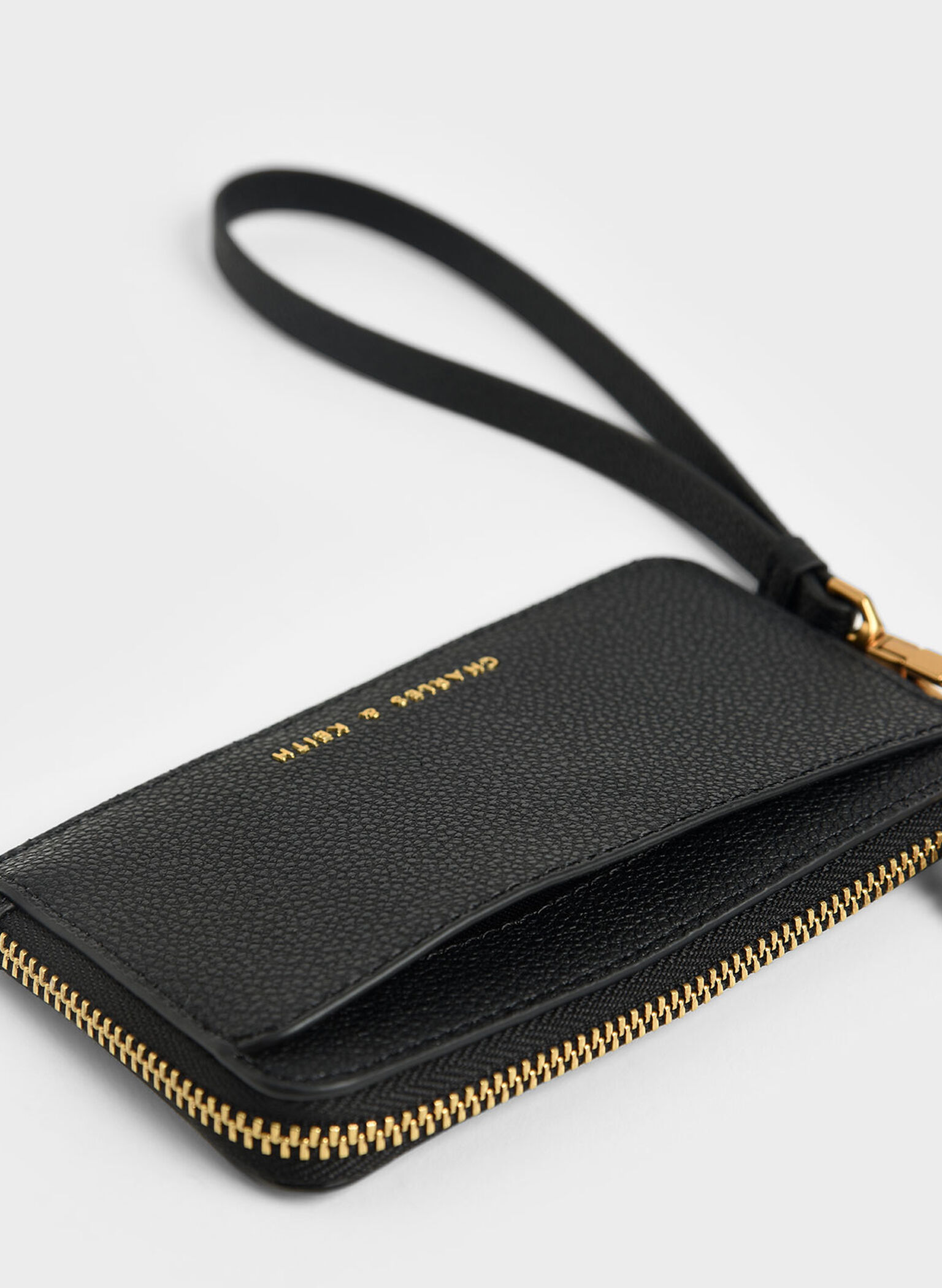 Dixie Multi-Slot Wristlet Card Holder, Black, hi-res